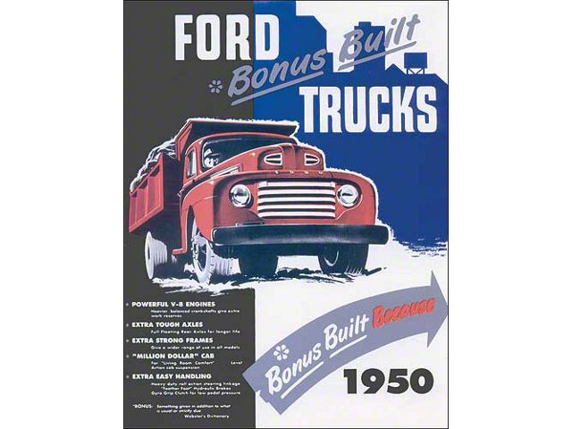 1950 Ford Truck Foldout Sales Brochure