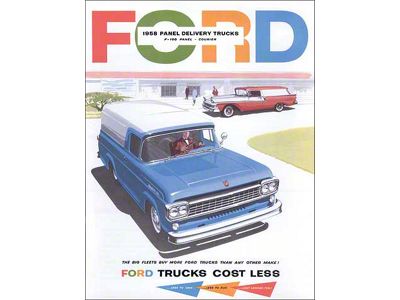 1958 Ford Panel Sales Brochure