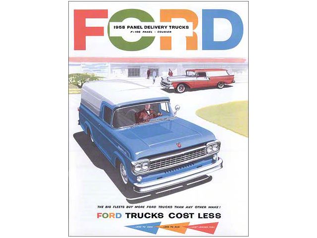 1958 Ford Panel Sales Brochure