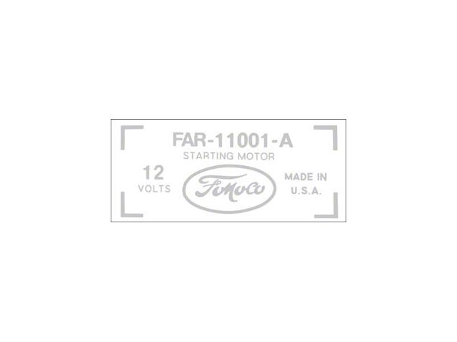 Ecd Starter Decal/ Far-11001-a