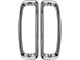 Ford Pickup Truck Tail Light Bezels - Polished Stainless Steel - Left & Right - Styleside Bed Pickup