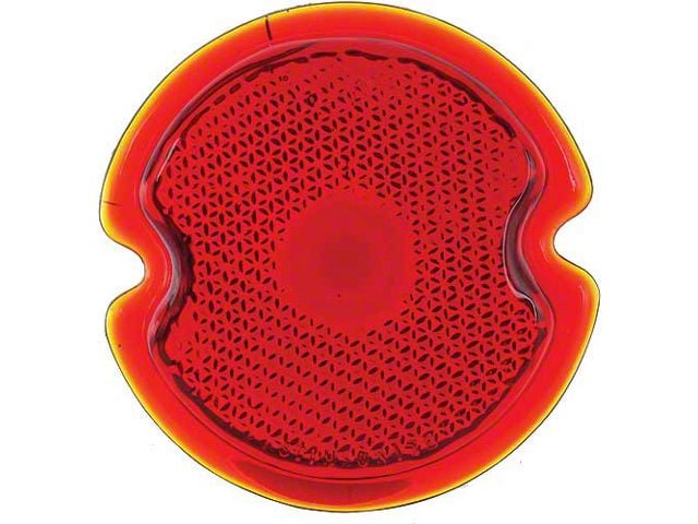 Red Tail Light Lens/ 33-36 Pass & 46-52 Pickup (Fits Ford and Mercury station wagon only)