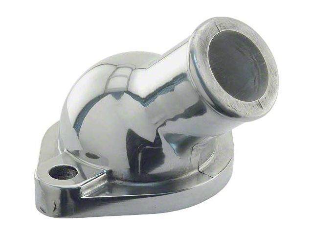 Ford Pickup Truck Thermostat Housing - Polished Aluminum - 239 Flathead V8 (Fits Ford or Mercury 239 or 255 Flathead V-8)