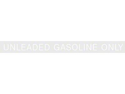 Ford Pickup Truck Unleaded Fuel Only Decal - 5 Long - Straight White Letters