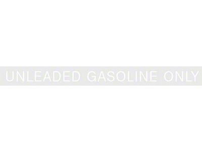 Ford Pickup Truck Unleaded Fuel Only Decal - 5 Long - Straight White Letters