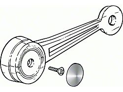 OPR Door Window Crank; Chrome (68-72 F-100, F-250, F-350)