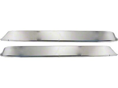 Ford Pickup Truck Window Shades - Polished Stainless Steel - F100 Thru F350