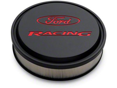 Ford Racing Slant-Edge Air Cleaner Assembly, Black Crinkle Finish