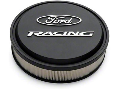 Ford Racing Slant-Edge Air Cleaner Assembly with Black Crinkle Finish