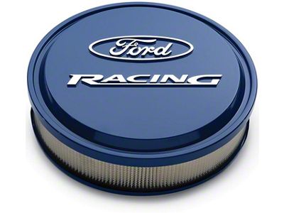 Ford Racing Slat-Edge Air Cleaner Assembly with Ford Blue Finish