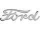 Ford Script Hood Emblem; Chrome (55-56 F-100, F-250, F-350)
