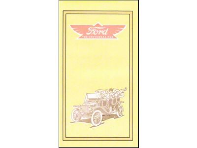 Ford The Universal Car 1912 Model T - 18 Pages - 59 Illustrations