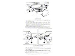 Ford Thunderbird Jack Instruction Decal, Thunderbird SportsRoadster, 1962-63