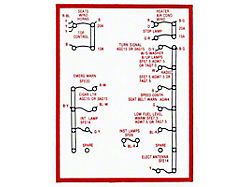 Kick Panel Decal, Schematic For Fuse Box (1966 Ford Thunderbird)