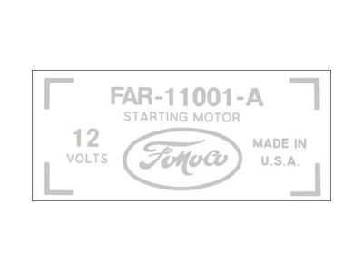 Ecd Starter Decal/ Far-11001-a