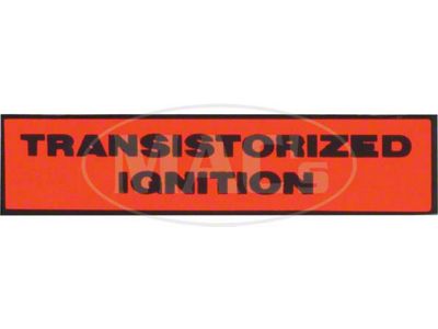 Ford Thunderbird Transistorized Ignition Distributor Decal,1964-66