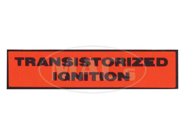 Ford Thunderbird Transistorized Ignition Distributor Decal,1964-66