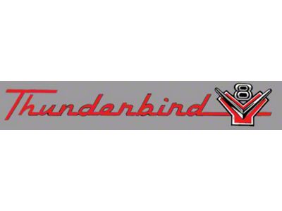 Ford Thunderbird Valve Cover Decals, 292 Thunderbird V8, 1955-57