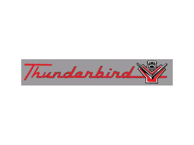 Ford Thunderbird Valve Cover Decals, 292 Thunderbird V8, 1955-57