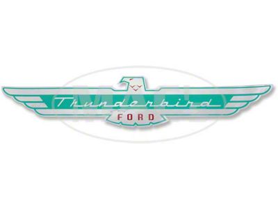 Valve Cover Decal/ Non-aluminum/ 55-57 Thunderbird