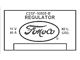 Ford Thunderbird Voltage Regulator Decal, 40 Amp, With Air Conditioning, C2SF-B, 1962