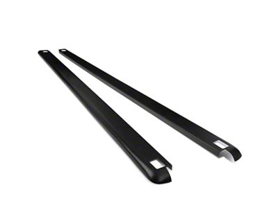 Bed Rail Caps with Stake Pocket Holes; Textured Black (80-86 F-100/F-150 Styleside w/ 6-1/2-Foot Bed)