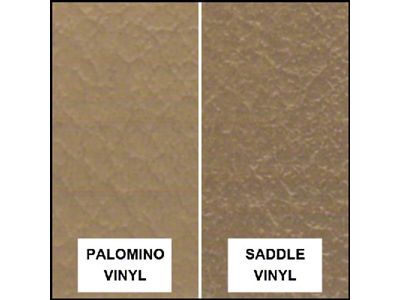 Ford Pickup Truck Bench Seat Cover Set - Ford F100 StandardCab With 2 Wheel Drive - Palomino Ford Grain Vinyl With Saddle Ford Grain Vinyl Inserts