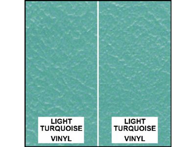 Ford Pickup Truck Bench Seat Cover Set - Ford F100 StandardCab With 2 Wheel Drive - Light Turquoise Ford Grain Vinyl With Light Turquoise Ford Grain