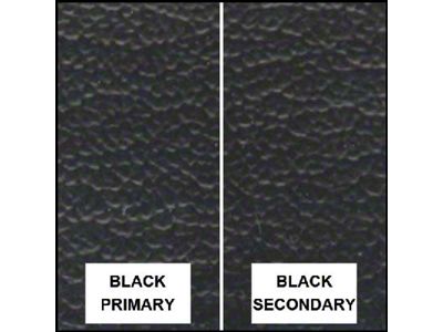 Ford Pickup Truck Bench Seat Cover Set - Ford F250 XLT Ranger - Black Corinthian Grain Vinyl With Black Corinthian Grain Vinyl Inserts