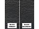 Ford Pickup Truck Bench Seat Cover Set - Ford F250 XLT Ranger - Black Corinthian Grain Vinyl With Black Corinthian Grain Vinyl Inserts