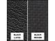 Ford Pickup Truck Bench Seat Cover Set - Ford F250 XLT Ranger - Black Corinthian Grain Vinyl With Ebony Woven Cloth Inserts
