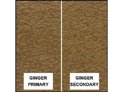 Ford Pickup Truck Bench Seat Cover Set - Ford F250 XLT Ranger - Ginger Corinthian Grain Vinyl With Ginger Corinthian Grain Vinyl Inserts