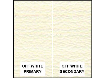Ford Pickup Truck Bench Seat Cover Set - Ford F250 XLT Ranger - Off-White Corinthian Grain Vinyl With Off-White Corinthian Grain Vinyl Inserts