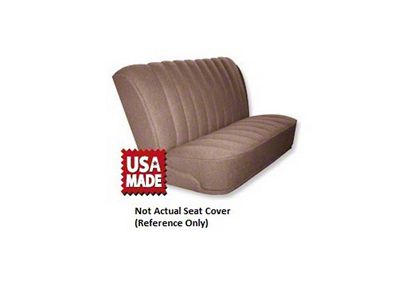Ford Truck Bench Seat Cover, Ford Vinyl With Woven Cloth Inserts, 1961-1966 (F100 Standard Cab 2-Wheel Drive)