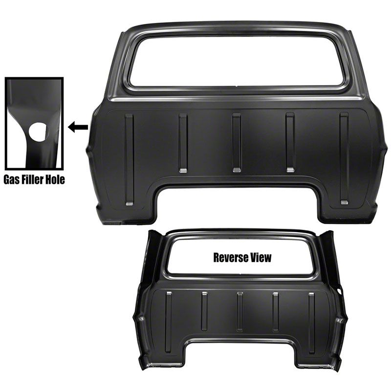 Ecklers Cab Back Panel; Outer (67-72 F-100, F-250, F-350)