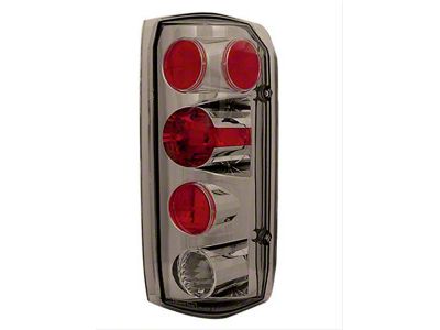 Crystal Eyes Tail Lights; Platinum Smoke Housing; Clear Lens (87-96 F-150 Styleside)