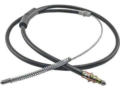 Ford Pickup Truck Rear Emergency Brake Cable - Left - 66-1/4 Long - F100 Thru F150 2 Wheel Drive With Regular Or Super Cab