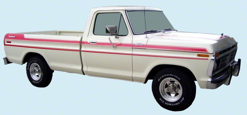 Ecklers Explorer Custom Stripe Kit; Blue (1977 F-100, F-150