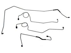 Front Brake Lines; 3/16-Inch; OE Steel (67-70 2WD F-100 w/ Manual Drum Brakes)