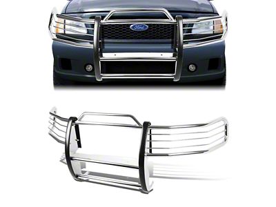Grille Guard; Chrome (97-98 F-250)