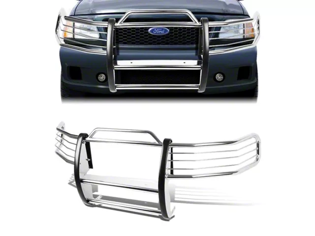 Grille Guard; Chrome (97-98 F-250)