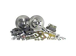 Legend Series Front Disc Brake Conversion Kit with Master Cylinder and Valve; Cast-Iron Calipers (57-64 F-100)