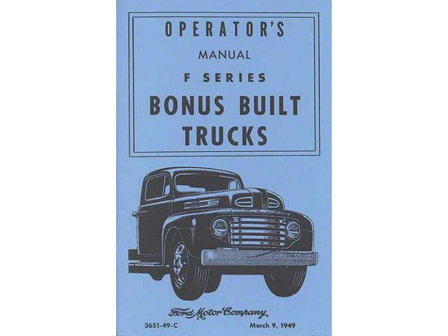 Ford Truck Operator's Manual - 76 Pages