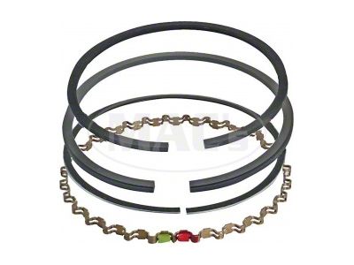 Ford Pickup Truck Piston Ring Set - Cast Iron - Comp Size .093, Oil Size .187 - 272 V8 - Choose Your Size