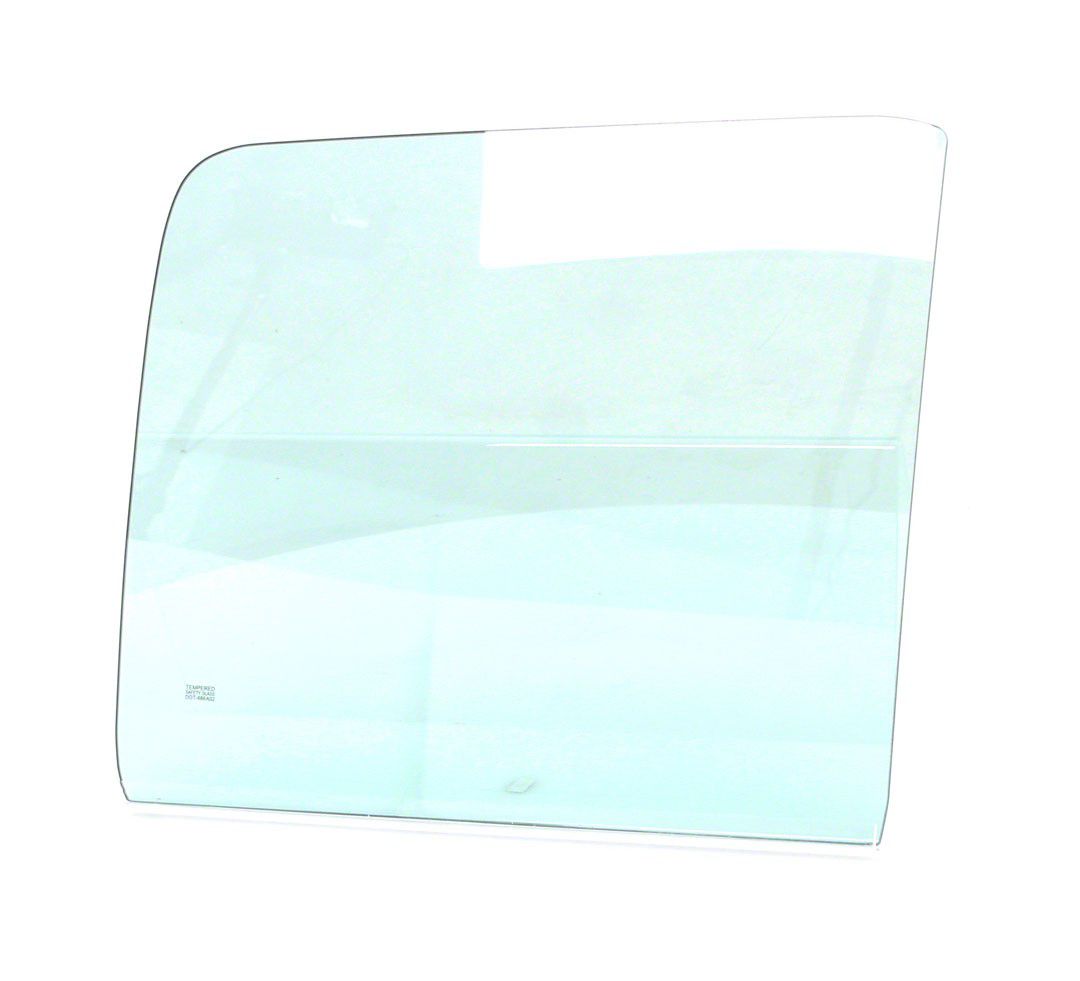 Ecklers Rear Door Glass; Green Tint; Passenger Side (73-79 F-250 Crew Cab)