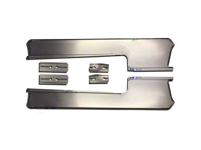 Smooth Running Boards with Adapters (53-56 F-100, Excluding Panel)