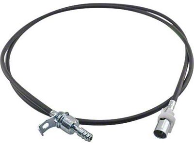 Ford Pickup Truck Speedometer Cable - Replacement Type - 76Long - Automatic Or 3 & 4 Speed Manual Transmission - 2 Wheel Drive Custom Cab