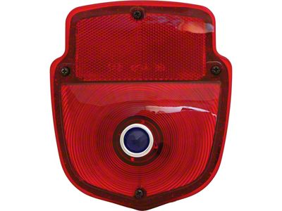Tail Light Asmbly/ Lt/ Ss Hous/ Red Lens W/ Blue Dot