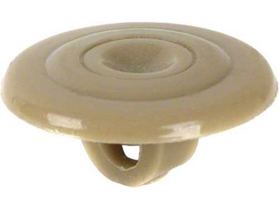 Ford Upholstery Button - Plastic - Gray-Tan - For Seats