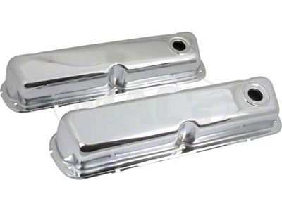 Ford Valve Covers, Small Block, Chrome, 1962-1979